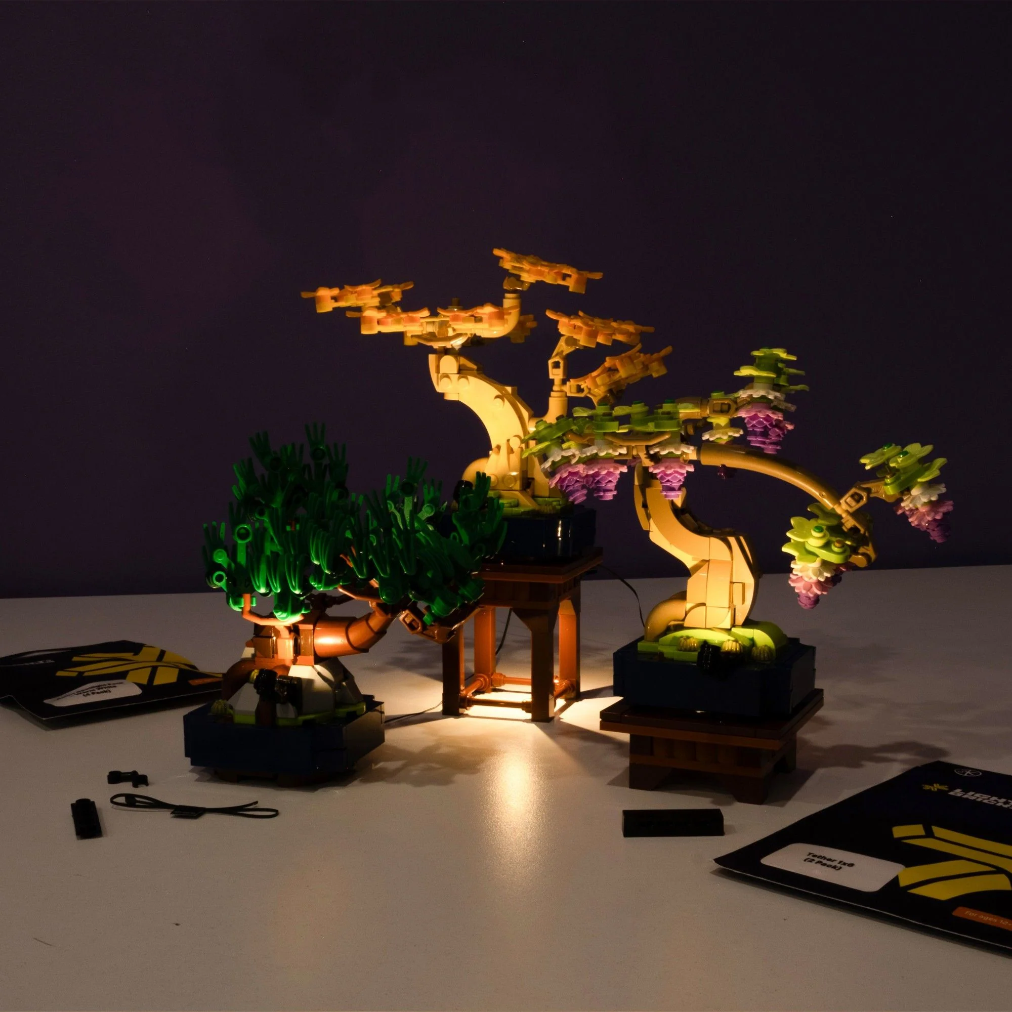 LEGO® Botanicals Mini Bonsai Trees #10373 DIY Light Bundle - Image 3