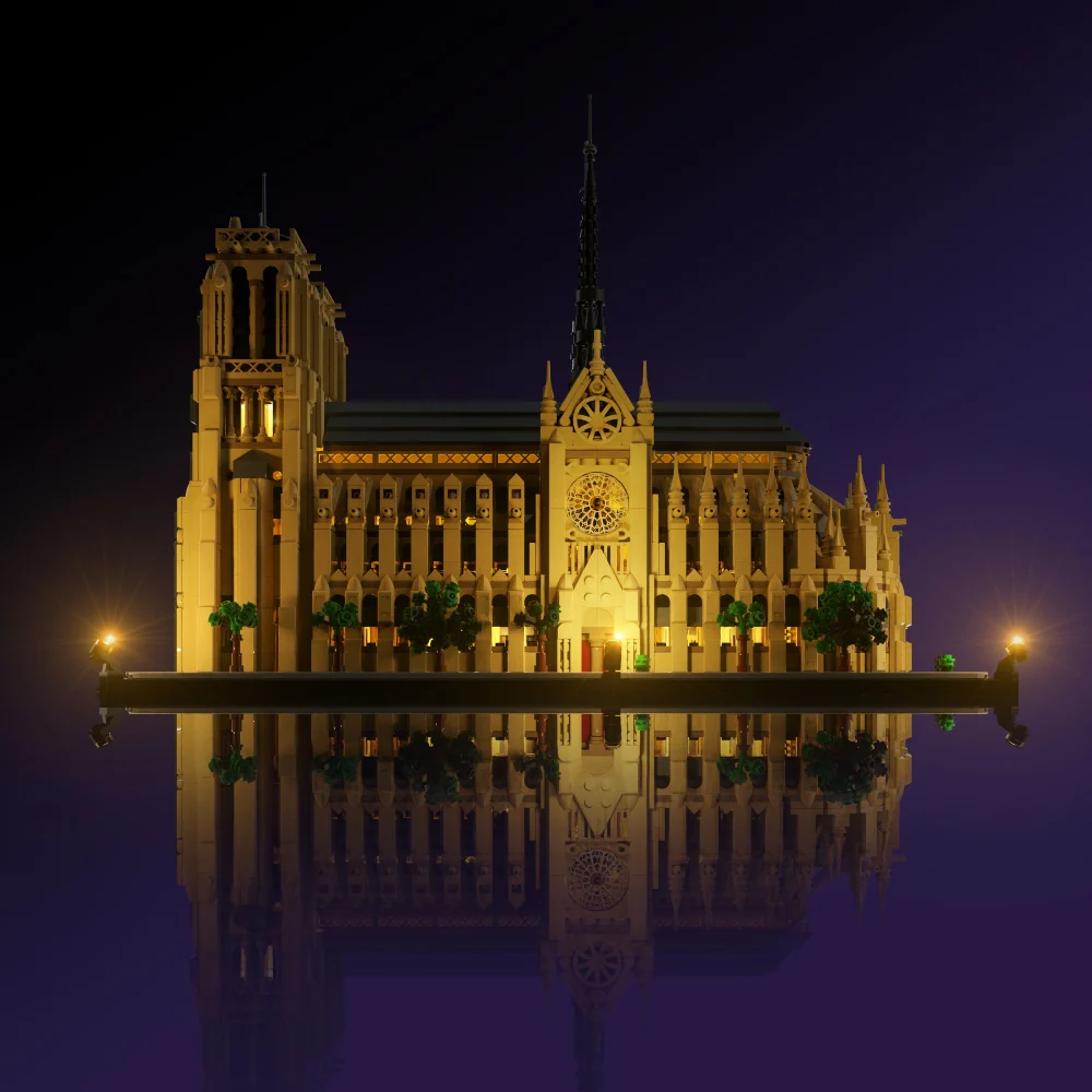 Light Kit for LEGO® Notre-Dame de Paris #21061 - Image 10