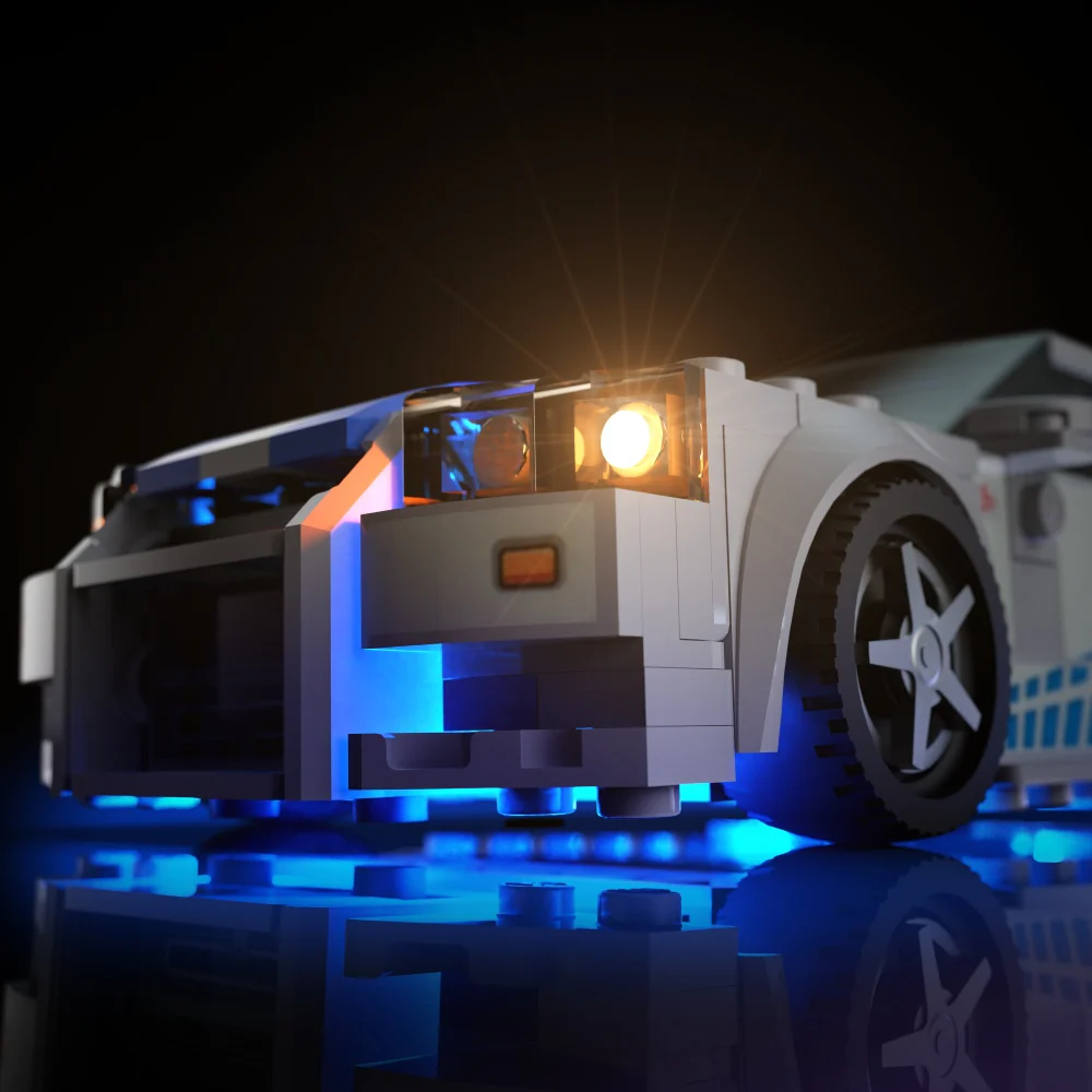 Light Kit for LEGO® Speed Champions 2 Fast 2 Furious Nissan Skyline GT-R (R34) #76917 - Image 6