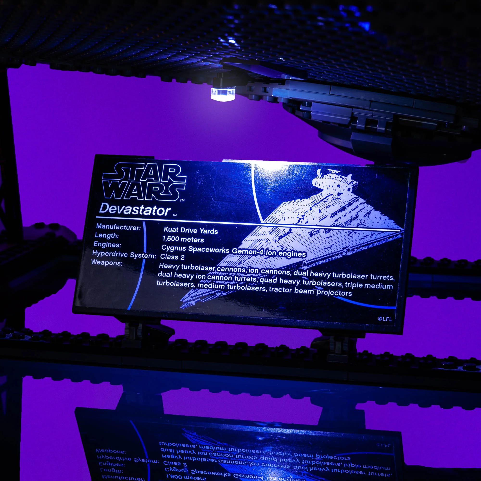 Light Kit for LEGO® Star Wars™ Imperial Star Destroyer™ #75252 - Image 8