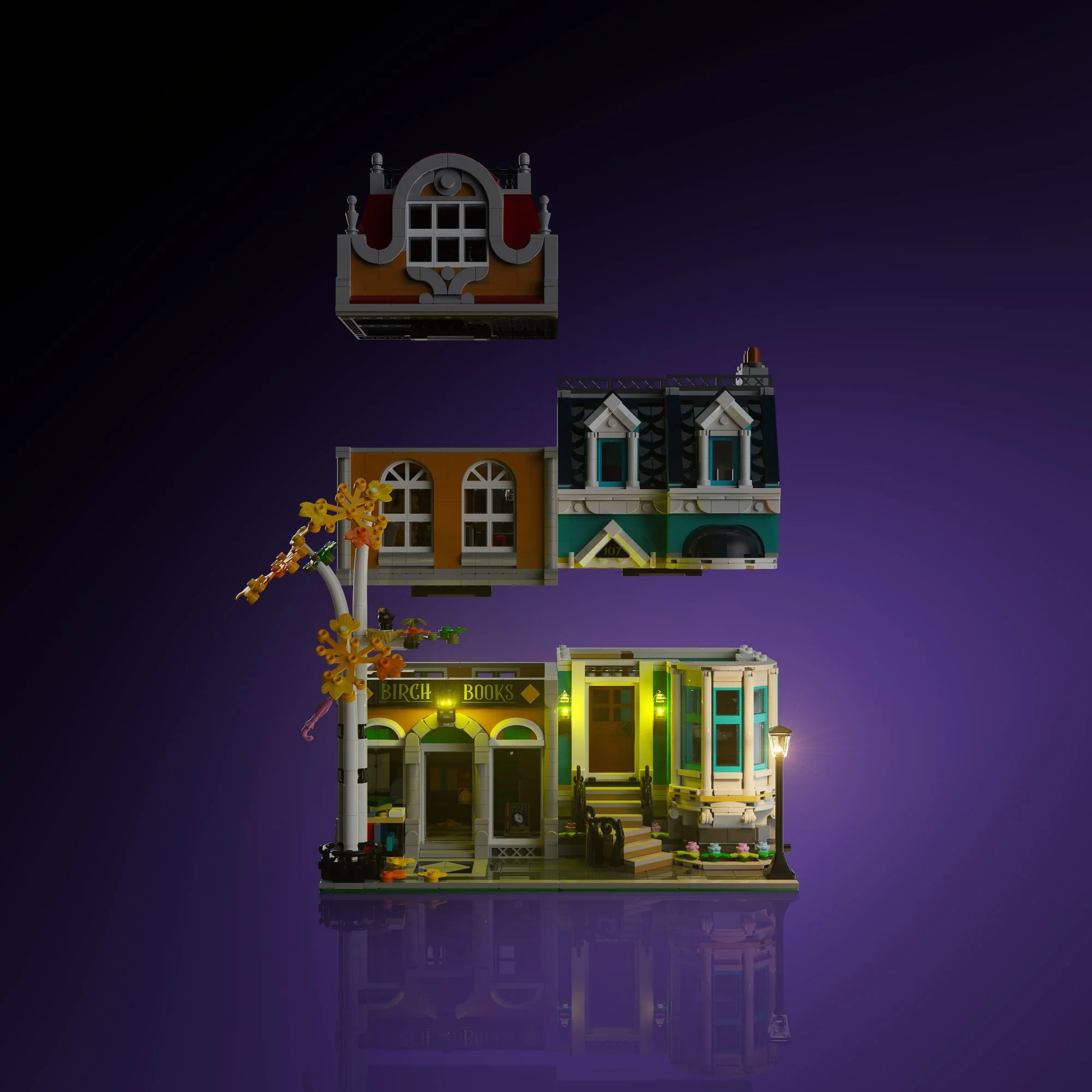 Light Kit for LEGO® Bookshop #10270 - Image 10