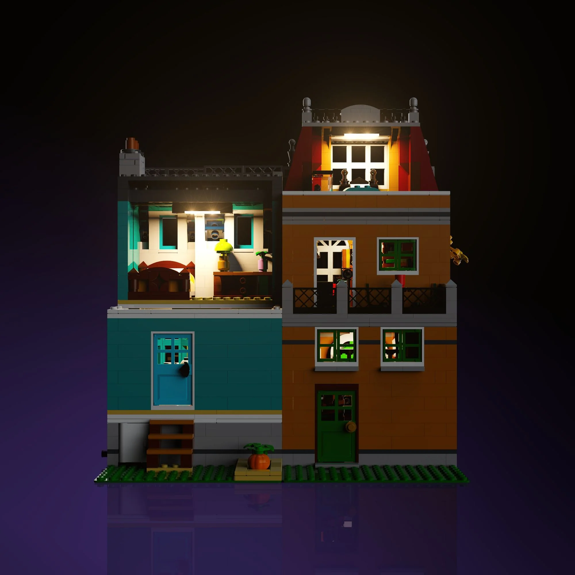 Light Kit for LEGO® Bookshop #10270 - Image 3