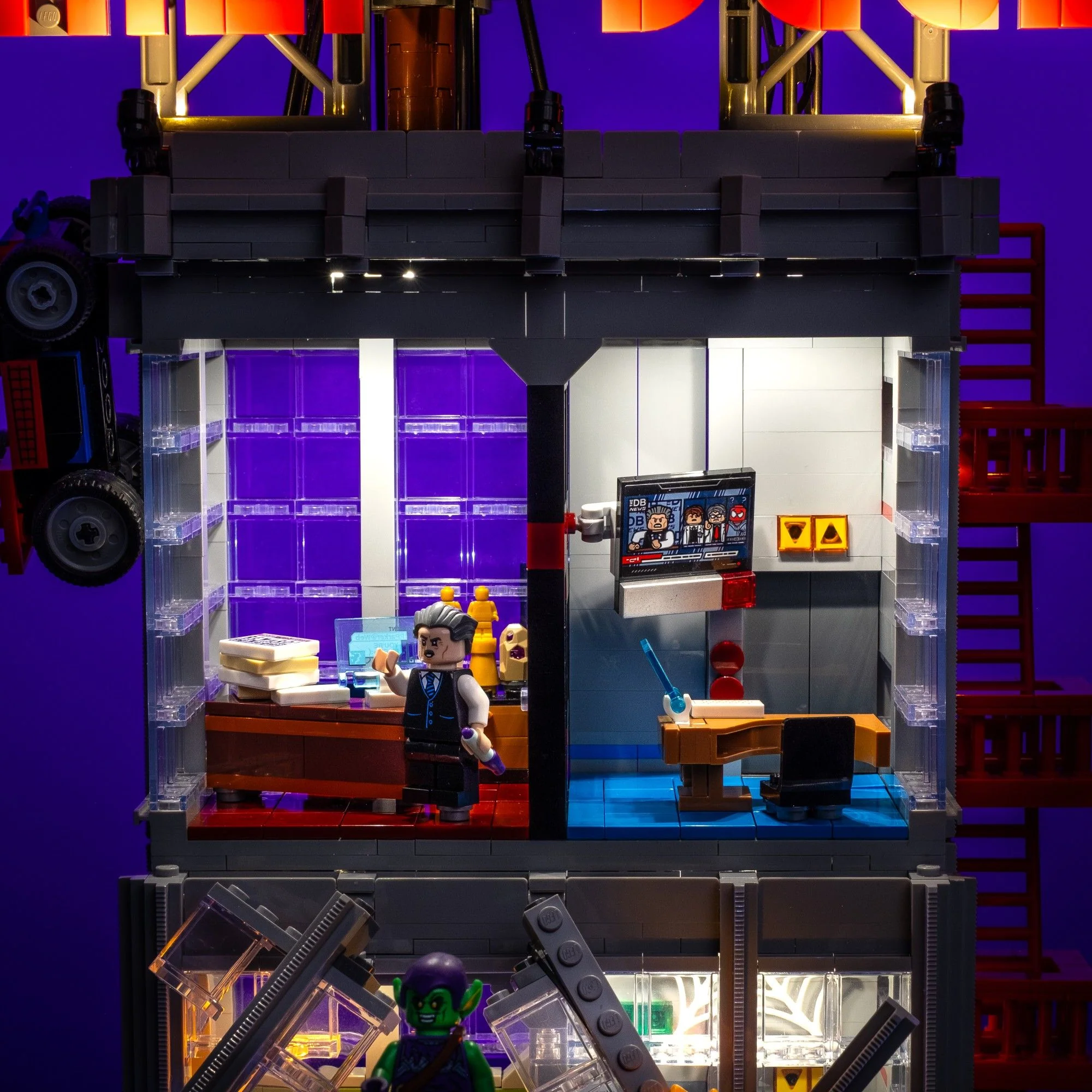 Light Kit for LEGO® Daily Bugle #76178 - Image 11
