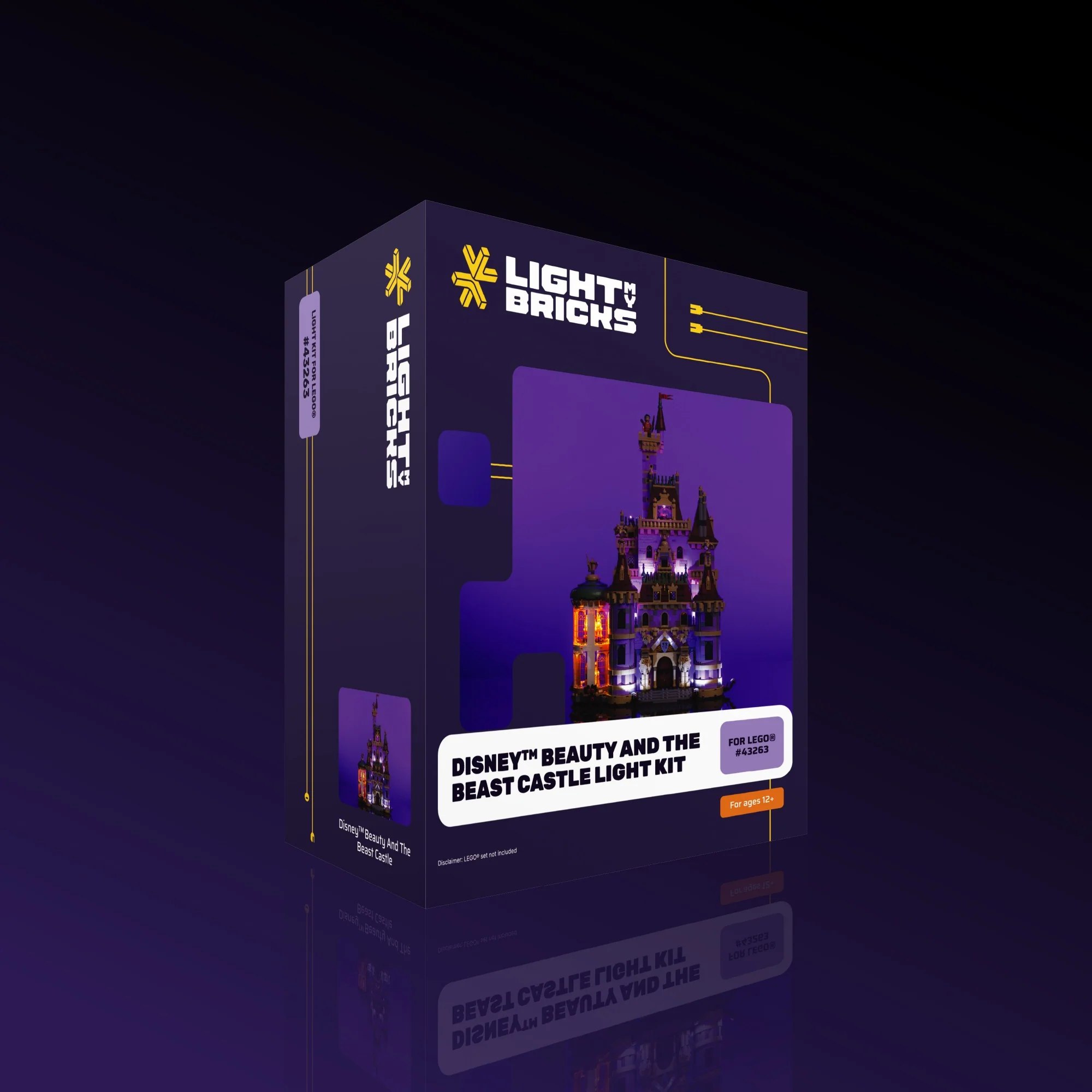 Light Kit for LEGO® Disney Beauty and the Beast Castle #43263 - Image 18