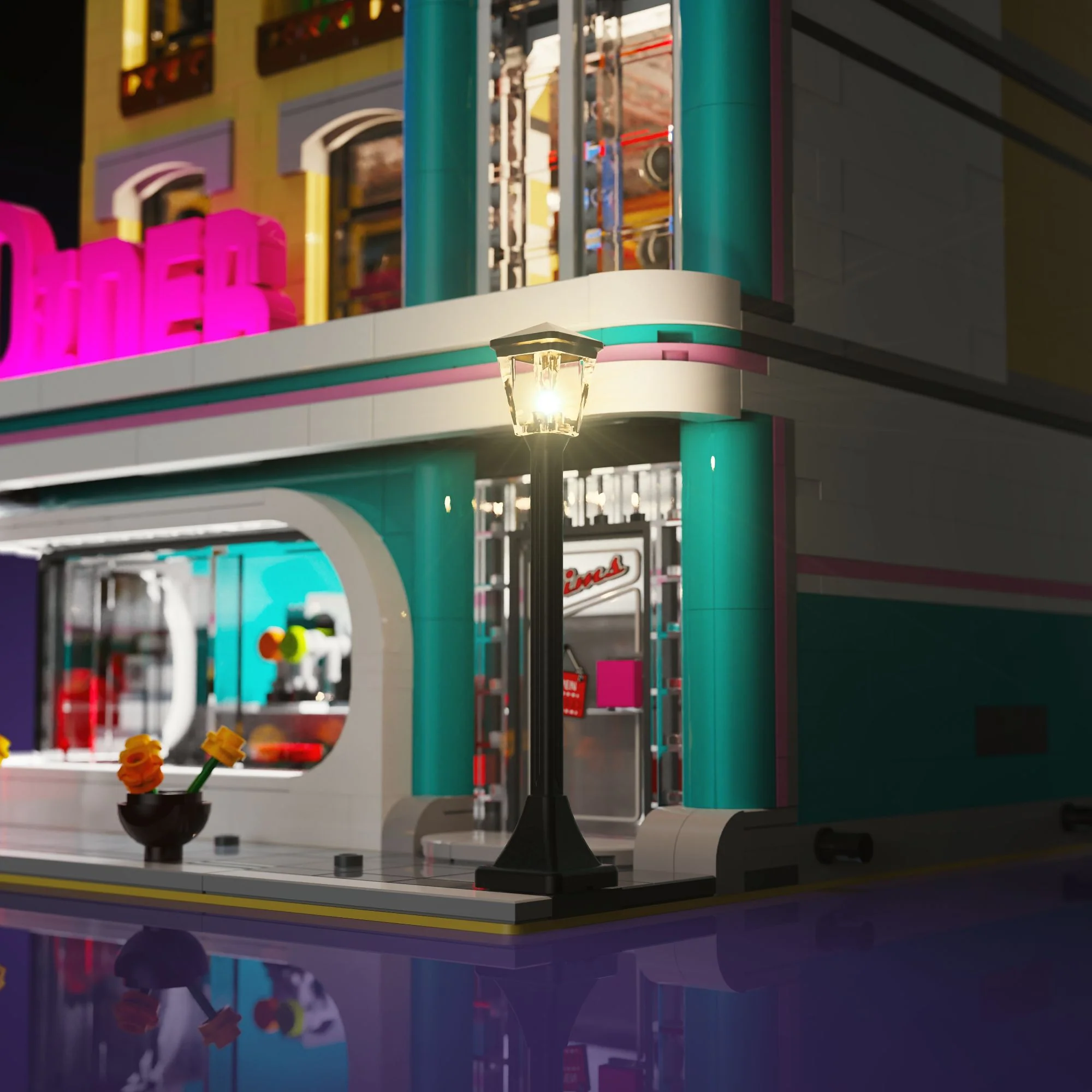 Light Kit for LEGO® Downtown Diner #10260 - Image 6