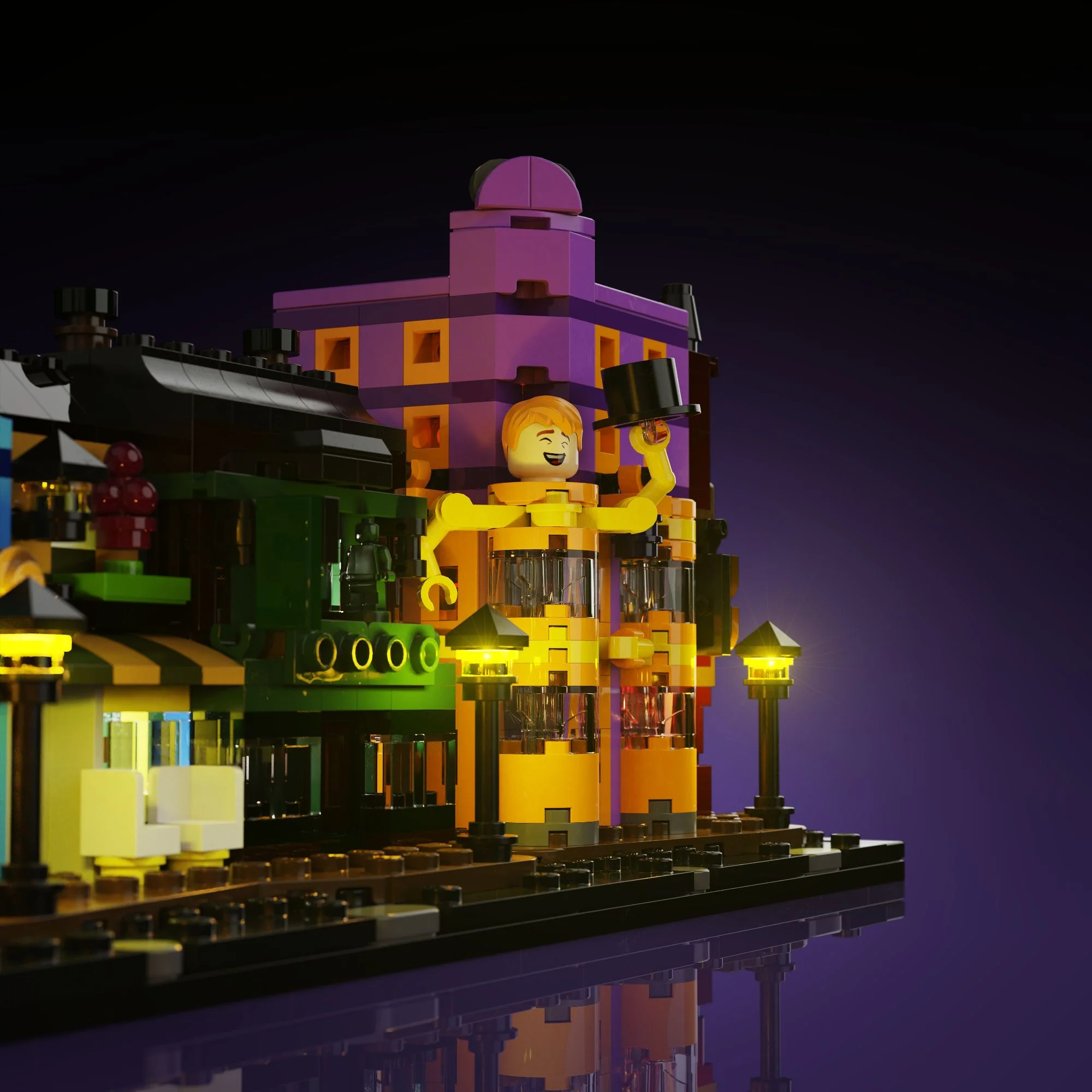 Light Kit for LEGO® Harry Potter Diagon Alley Wizarding Shops #76444 - Image 13