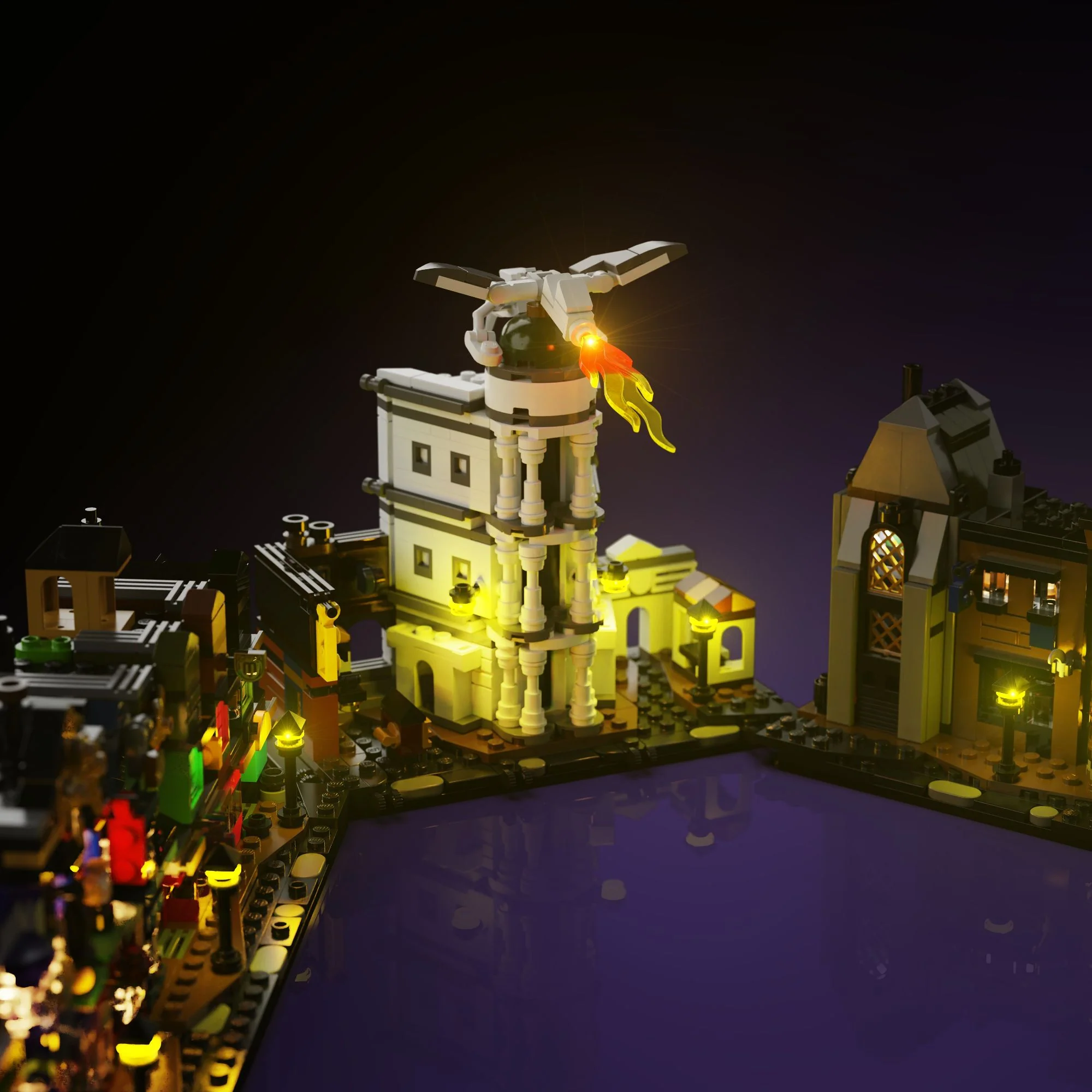 Light Kit for LEGO® Harry Potter Diagon Alley Wizarding Shops #76444 - Image 6