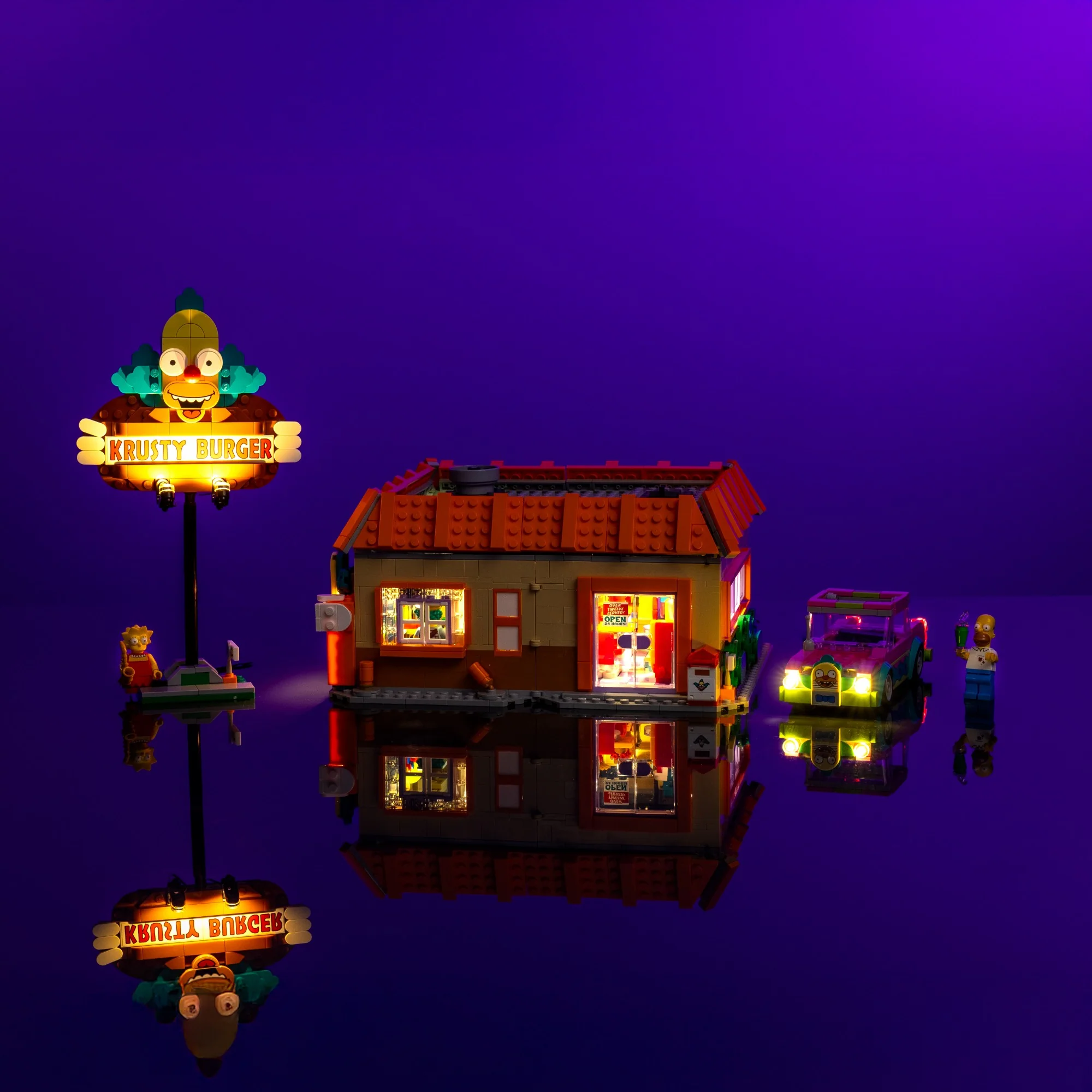 Light Kit for LEGO® The Simpsons™: Krusty Burger #10352 - Image 5