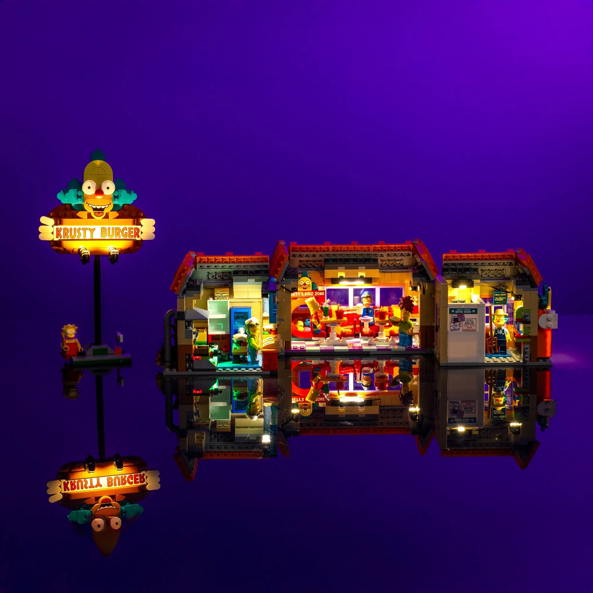 Light Kit for LEGO® The Simpsons™: Krusty Burger #10352 - Image 8