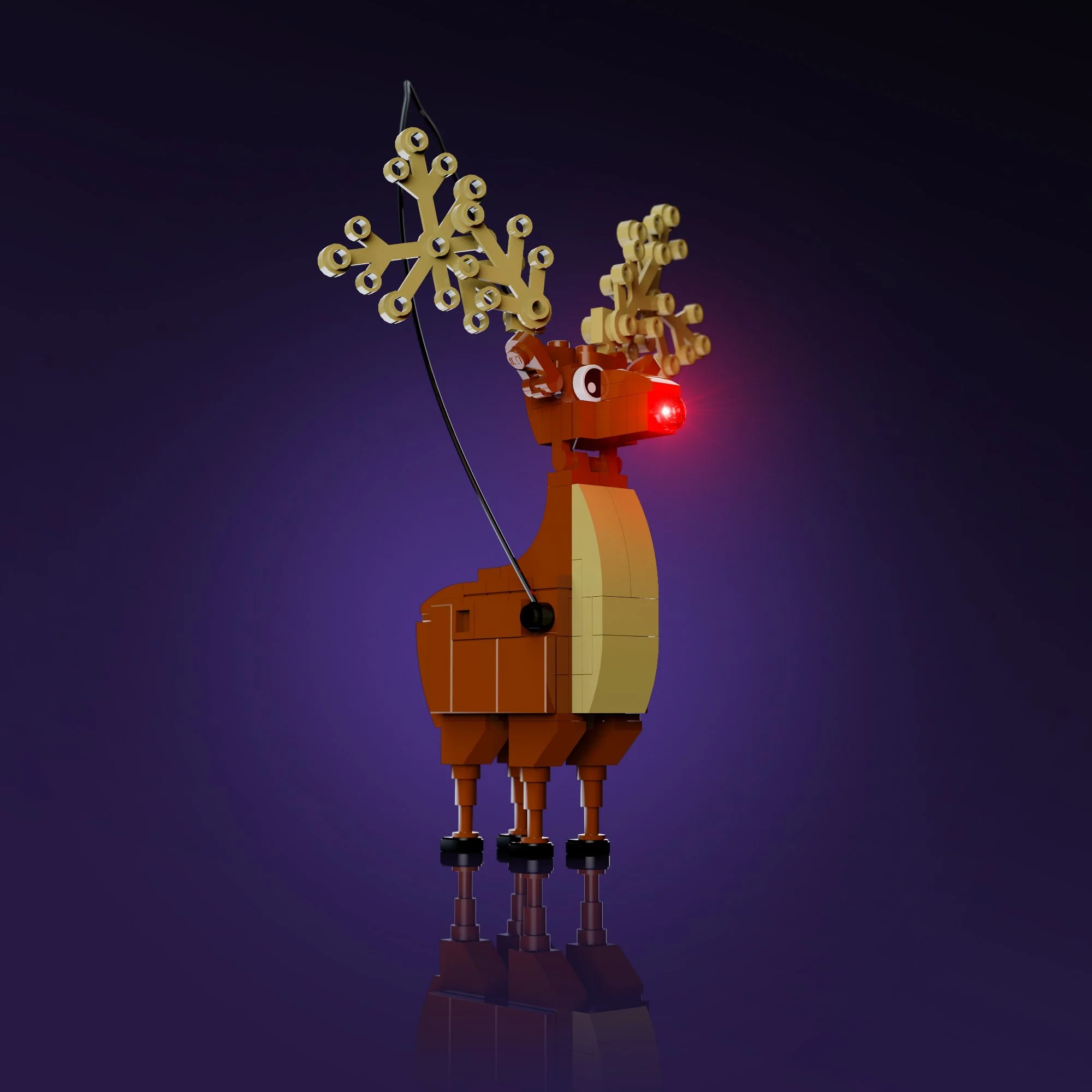 LMB Creations Reindeer Hanging Ornament #10001 - Image 3